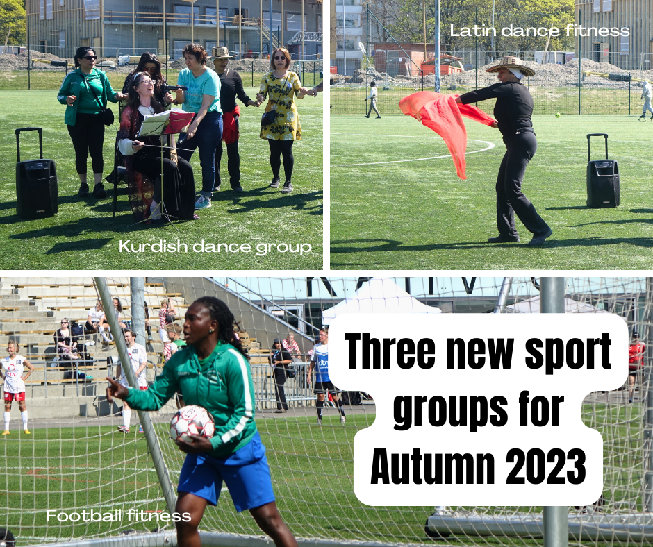 Newest sports groups for Autumn 2023! Monikansallisten naisten hyvinvointi ja liikunta ry